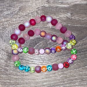 Let’s go party Barbie bracelets